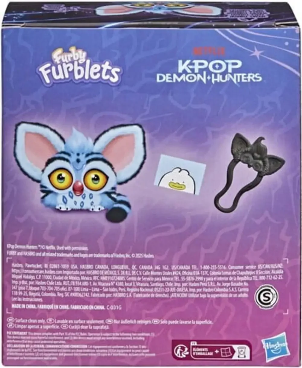 NEW Furby K-Pop Demon Hunters Furblets Derpy Tiger Interactive Figure~ FREE SHIP
